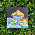 Lemons In Metal Bowl